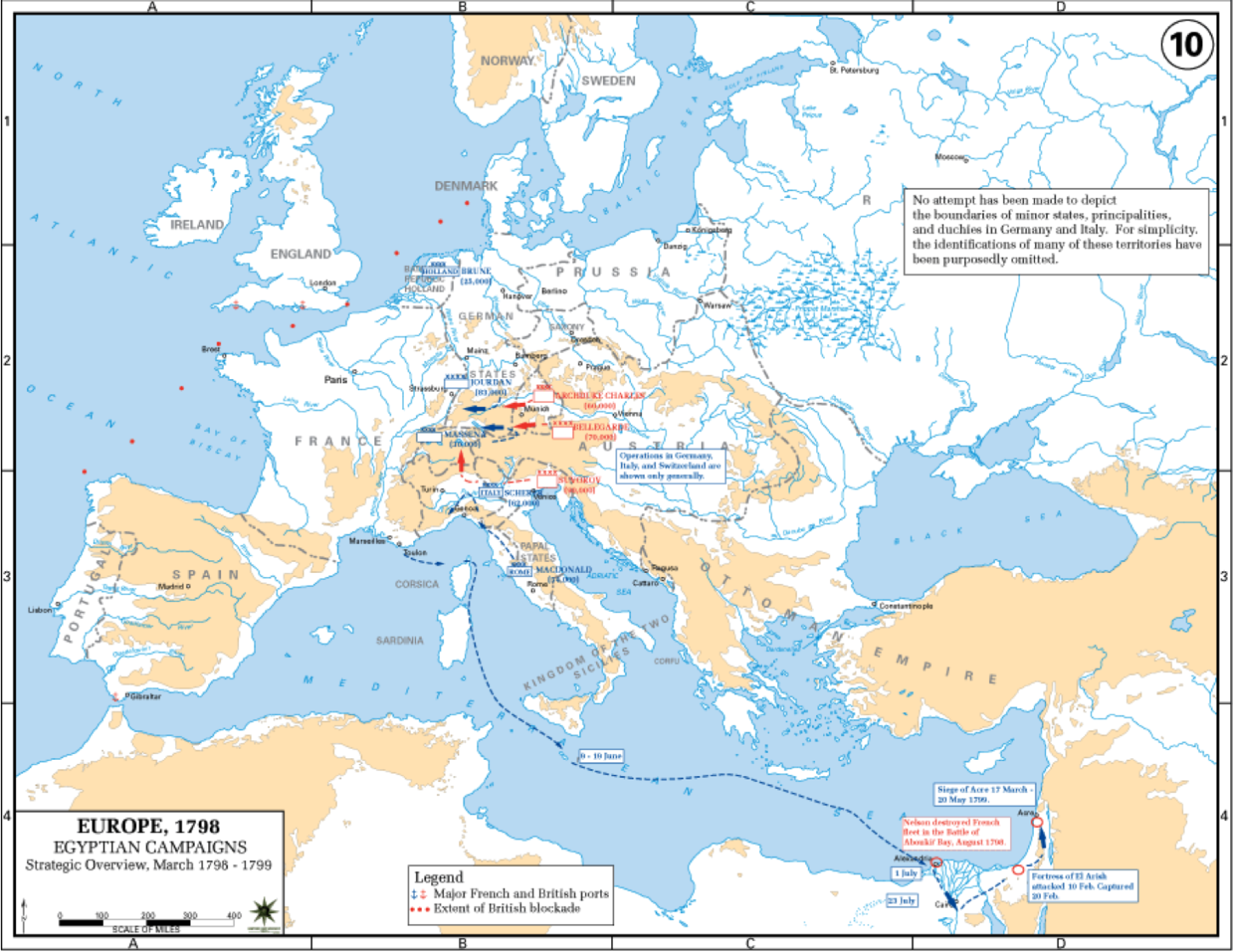 2.Situation stratégique de l'Europe en 1798