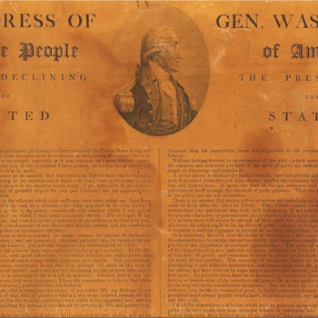 EVT12H- George Washington-Discours d'adieu de Washington-W